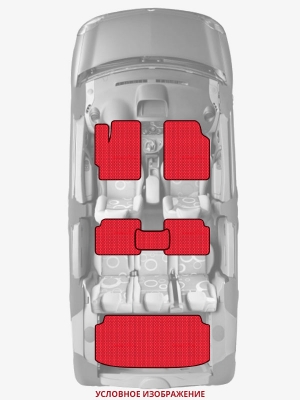 ЭВА коврики «Queen Lux» комплект для Nissan Lucino Hatchback